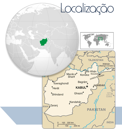 Localização Afeganistão
