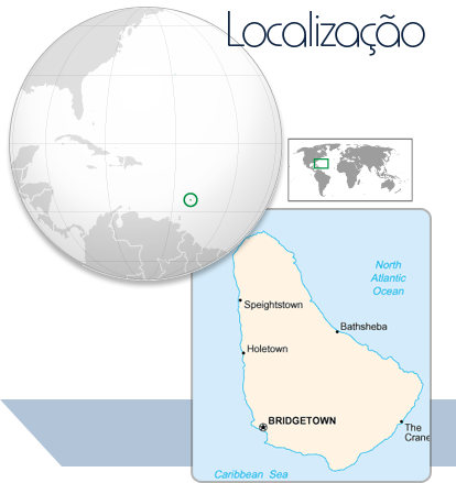 Localização Barbados
