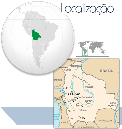 Localização Bolívia