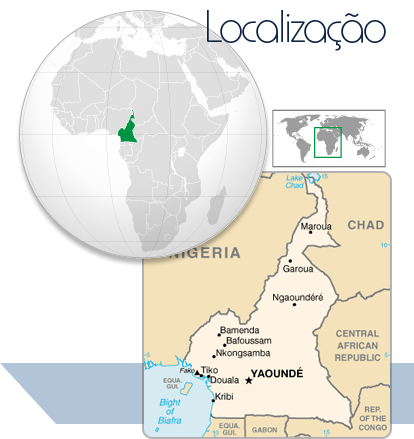 Localização Camarões