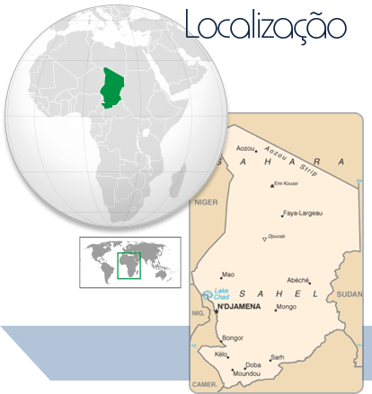 Localização Chade
