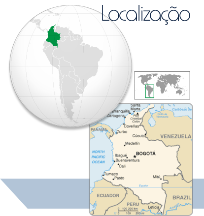 Localização Colômbia
