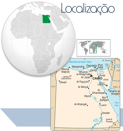 Localização Egito