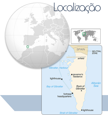 Localização Gibraltar