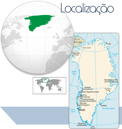 Localização Groelândia