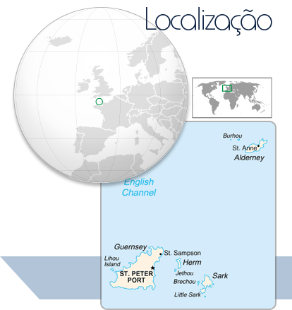 Localização Guernsey