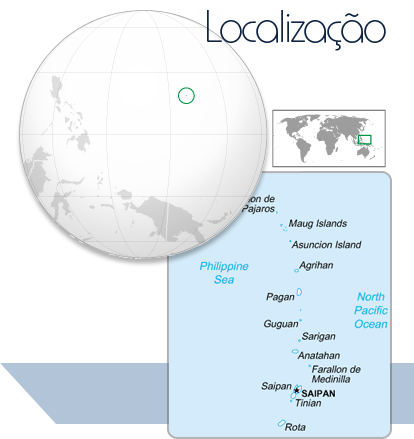 Localização Ilhas Marianas