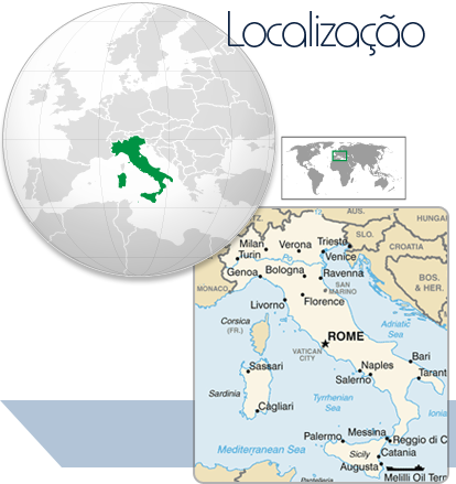 Localização Itália