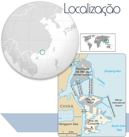 Localização Macau