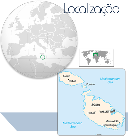 Localização Malta