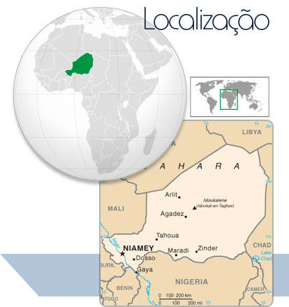 Localização Níger