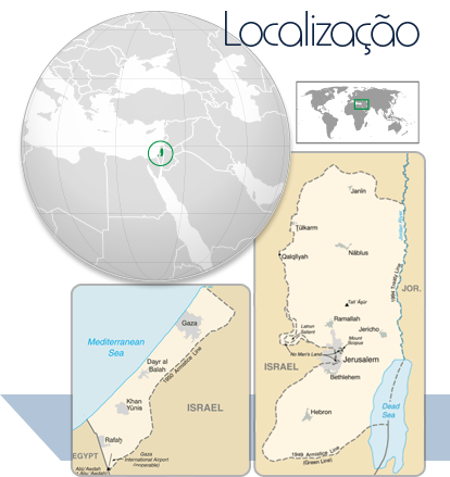 Localização Palestina