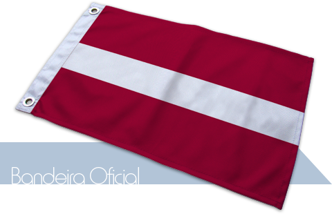 Bandeira Letônia