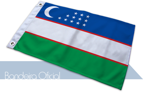 Bandeira Uzbequistão