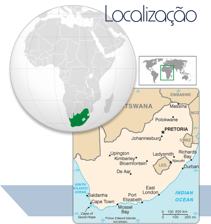 Localização África do Sul