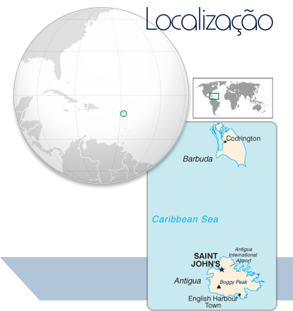 Localização Antígua e Barbuda