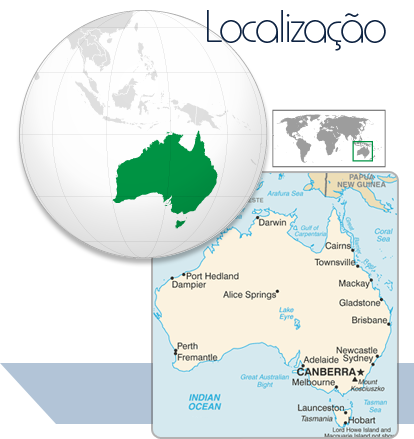 Localização Austrália