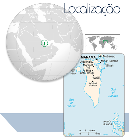 Localização Barein