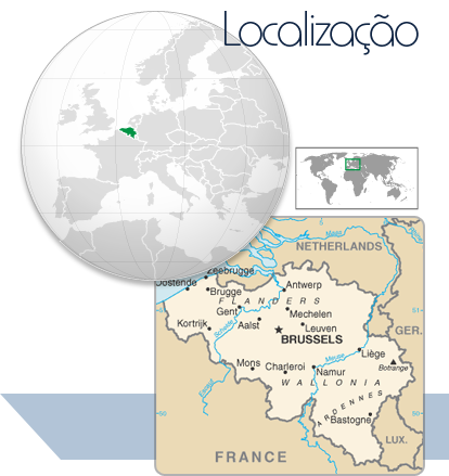 Localização Bélgica