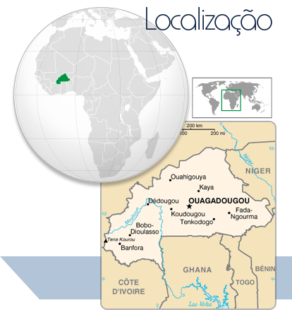 Localização Burkina Faso