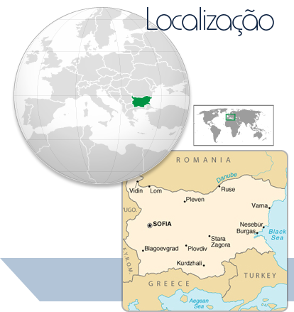 Localização Bulgária