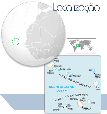 Localização Cabo Verde