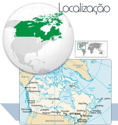 Localização Canadá