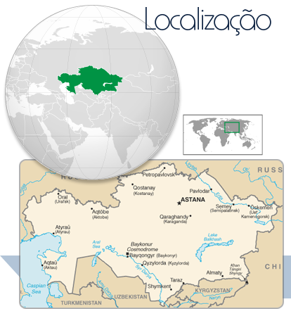 Localização Cazaquistão