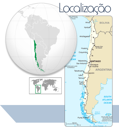 Localização Chile