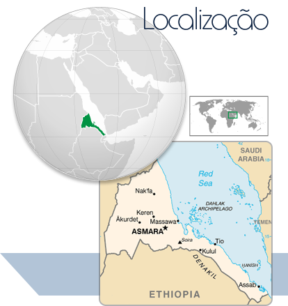 Localização Eritréia
