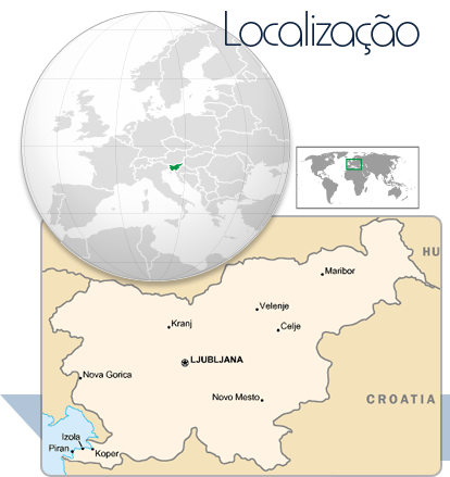Localização Eslovênia