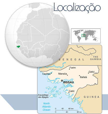 Localização Guiné Bissau