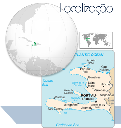 Localização Haiti