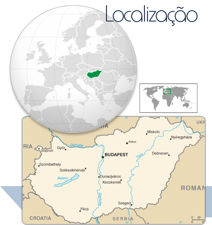 Localização Hungria