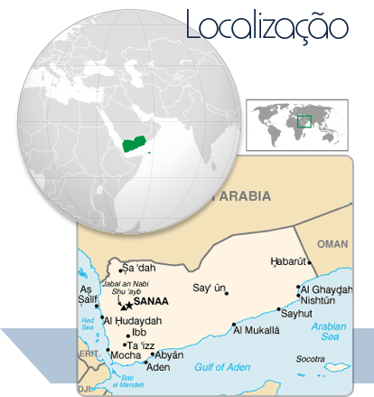 Localização Iêmen
