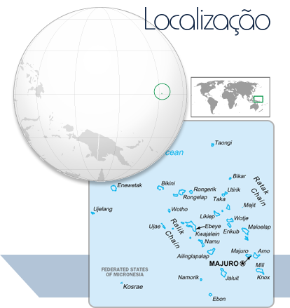 Localização Ilhas Marshall