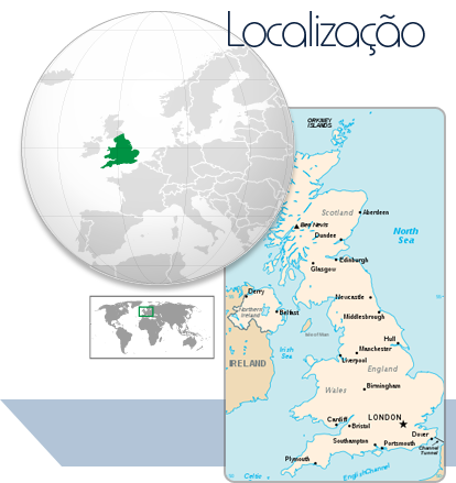 Localização Inglaterra