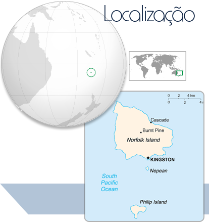 Localização Ilha Norfolk