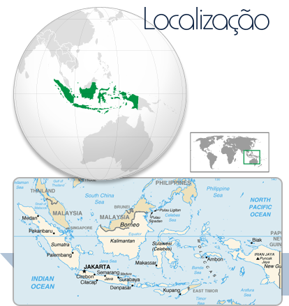Localização Indonésia