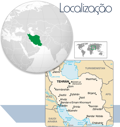 Localização Irã