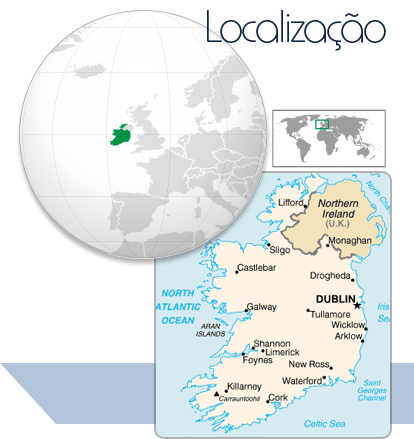 Localização Irlanda