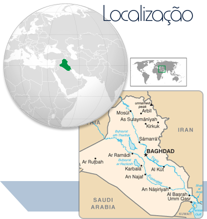 Localização Iraque