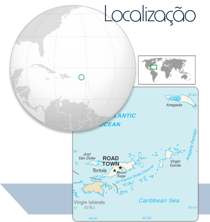 Localização Ilhas Virgens Britânicas
