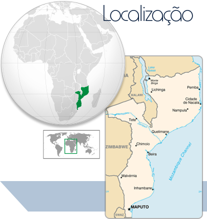 Localização Moçambique