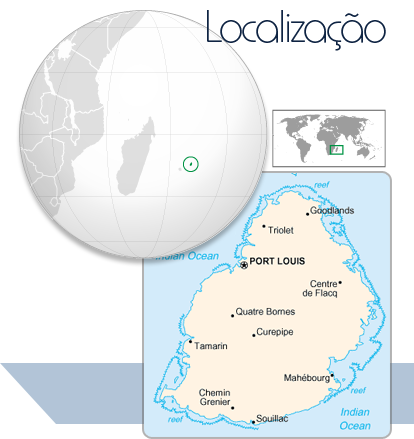 Localização Maurício