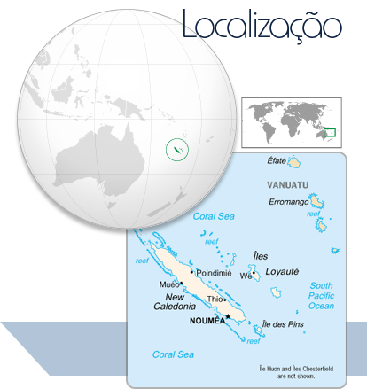 Localização Nova Caledônia