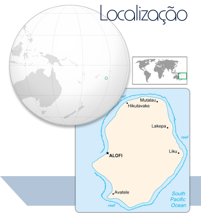 Localização Niue