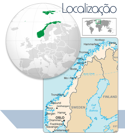 Localização Noruega