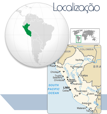Localização Peru