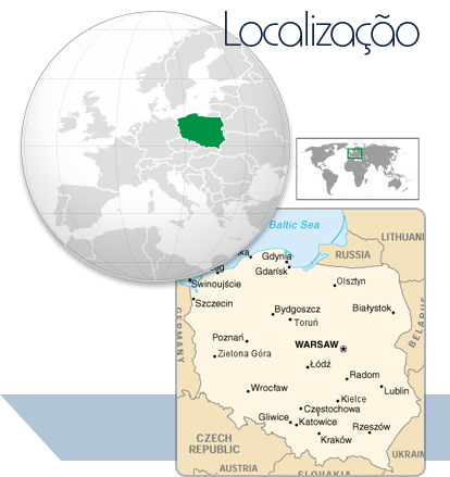 Localização Polônia